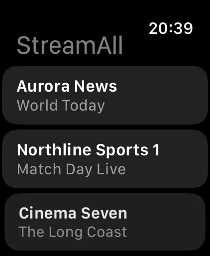 Hectic TV on Apple Watch: favourites with what’s on now